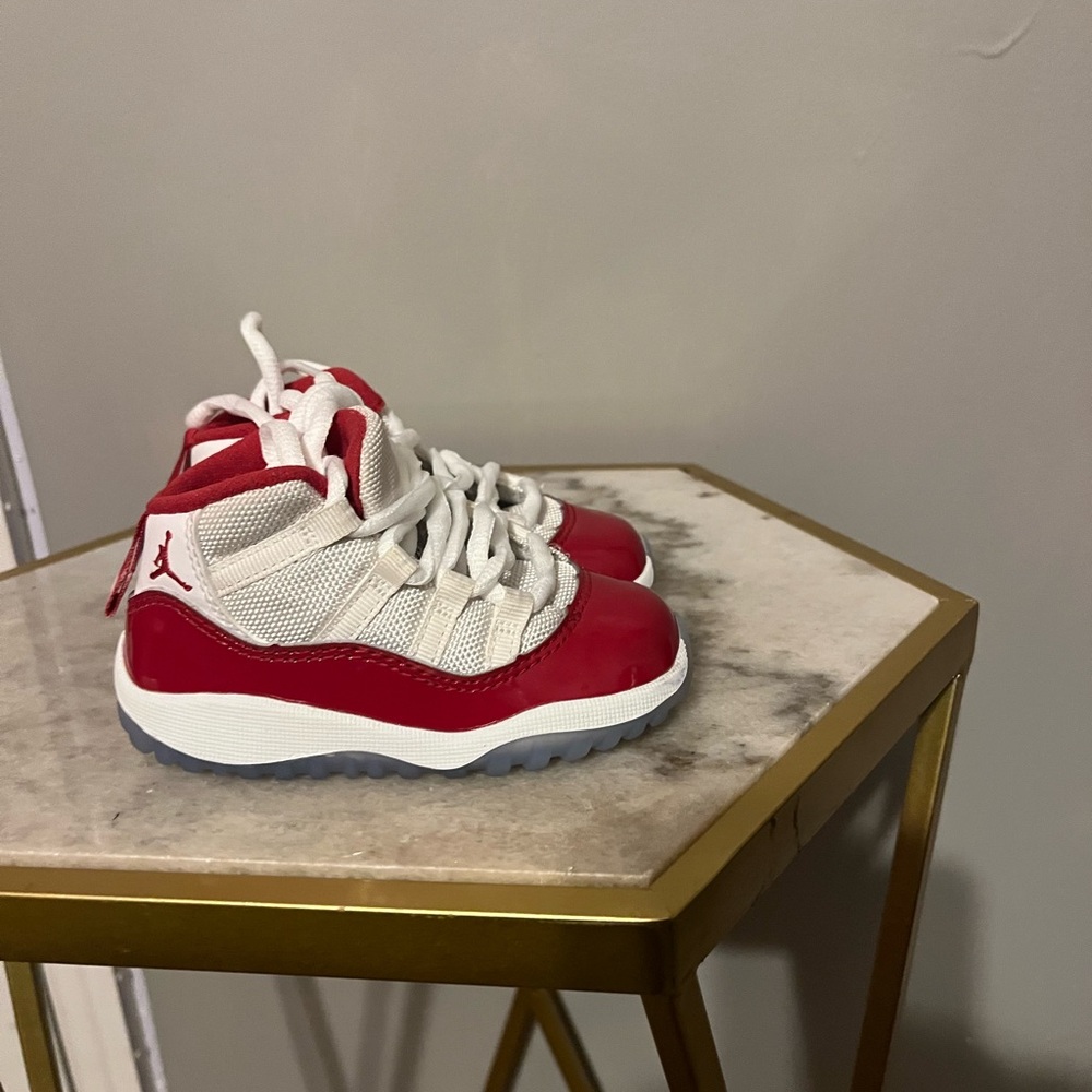 Preschool Red and White Jordan 11s